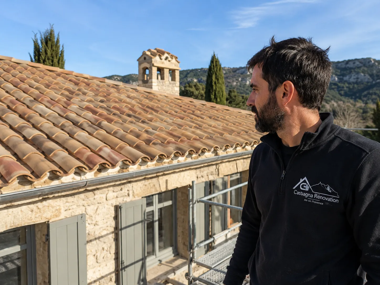 Toiture rénovée par Castagna Rénovation, couvreur à Aix-en-Provence en Bouches-du-Rhône